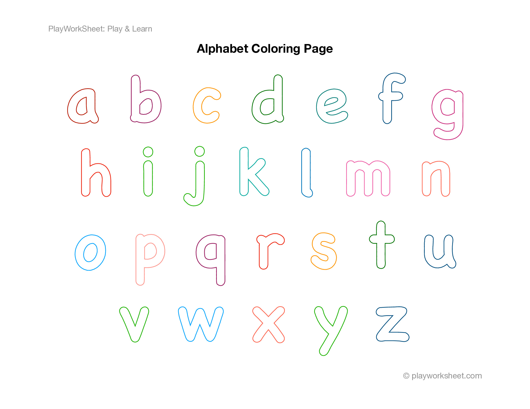 Chalkboard Alphabet Coloring Adventure - Page 3