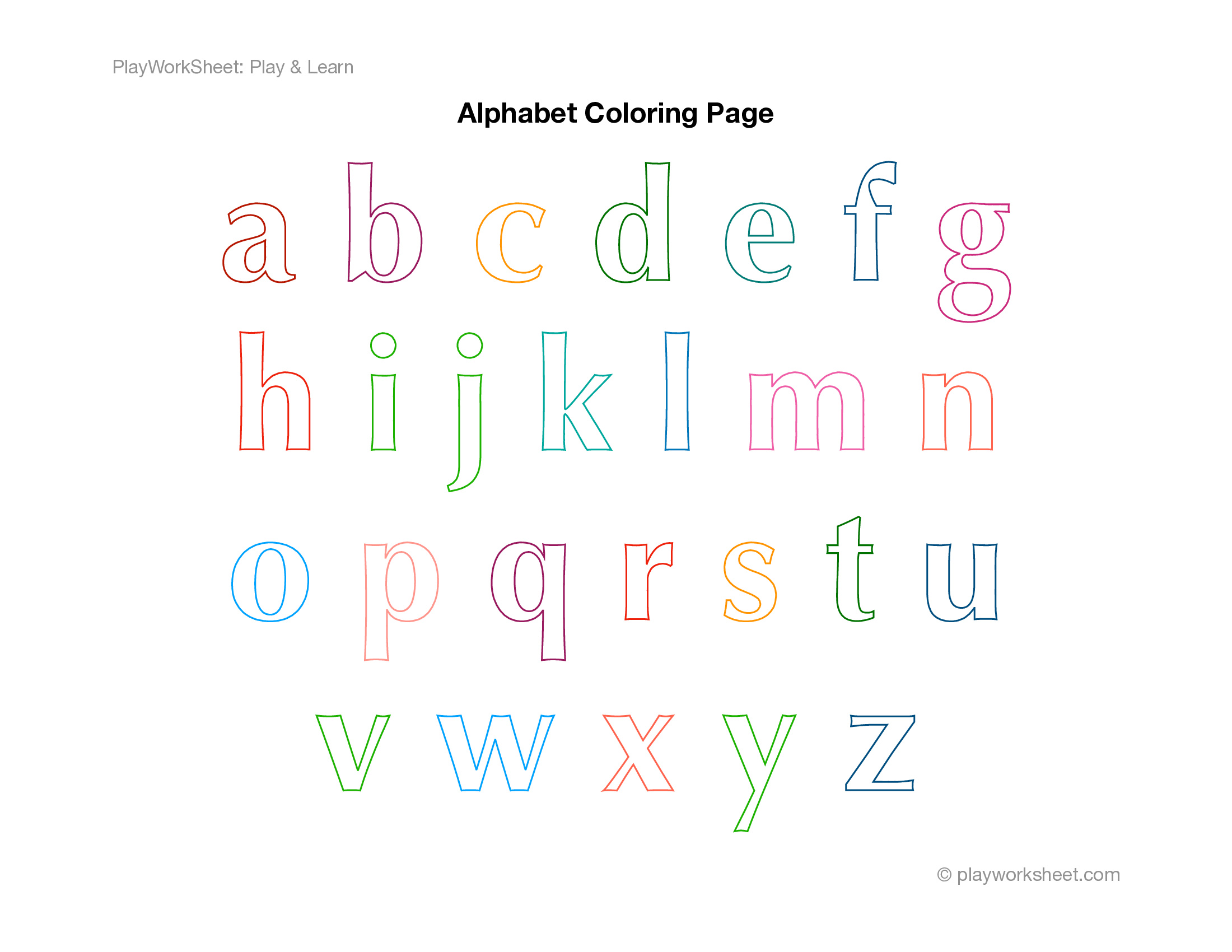 Optima Alphabet Coloring Journey - Page 3
