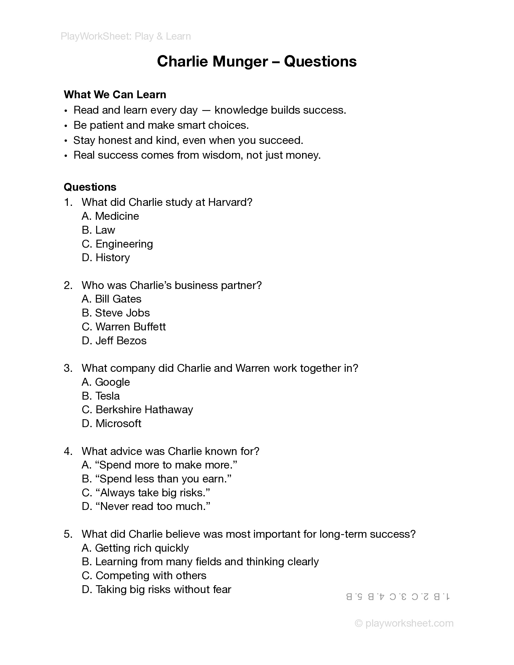 Charlie Munger – The Wise Investor - Page 2