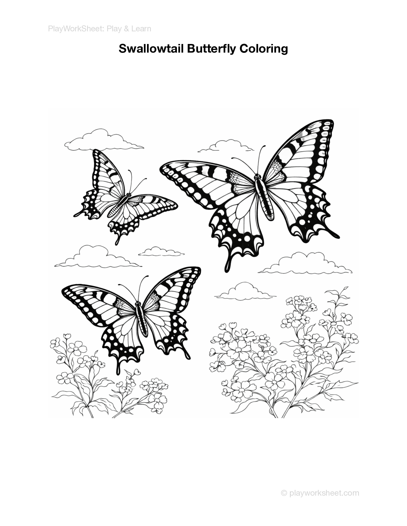Butterfly Coloring Pages | Free Printables for Kids