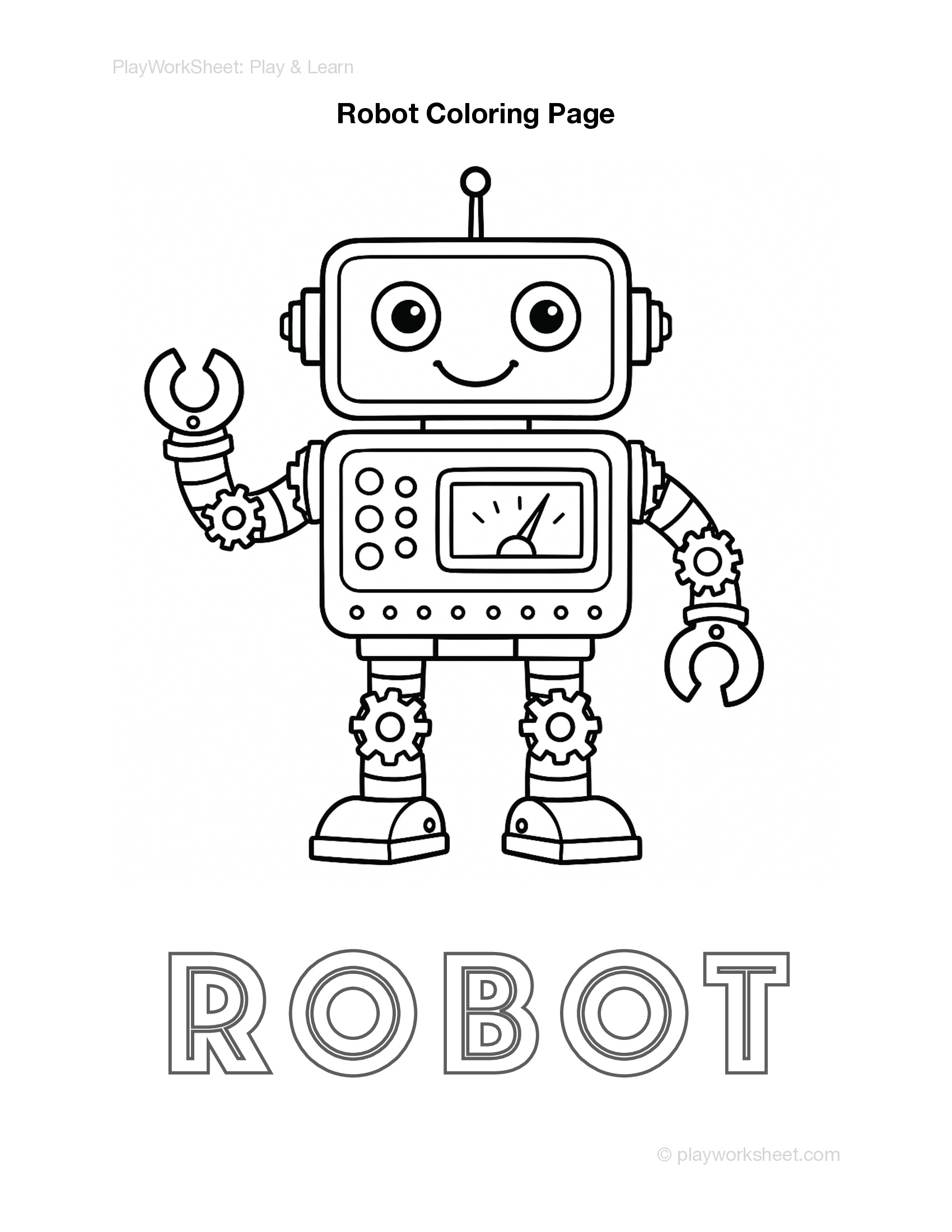 Robot Coloring Pages - Page 2