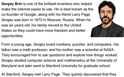 Sergey Brin: Google’s Explorer