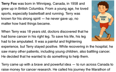Terry Fox – A Hero Who Never Gave Up