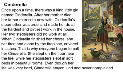 Cinderella Fairy Tale Reading Comprehension
