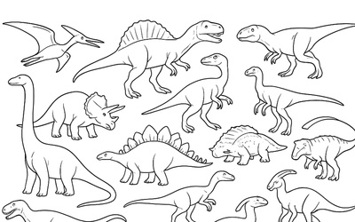 Dinosaurs Coloring Pages