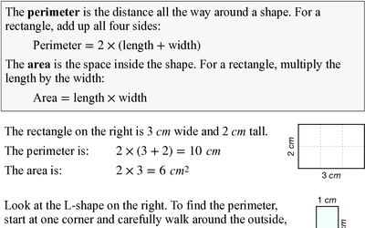 Rectangle Composition: Perimeter and Area