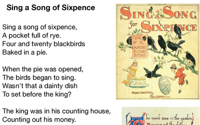 Sing a Song of Sixpence Sing - Nursery Rhyme