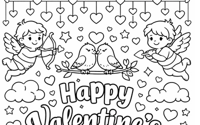 Happy Valentine’s Day Coloring Pages