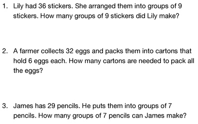 Division Word Problems